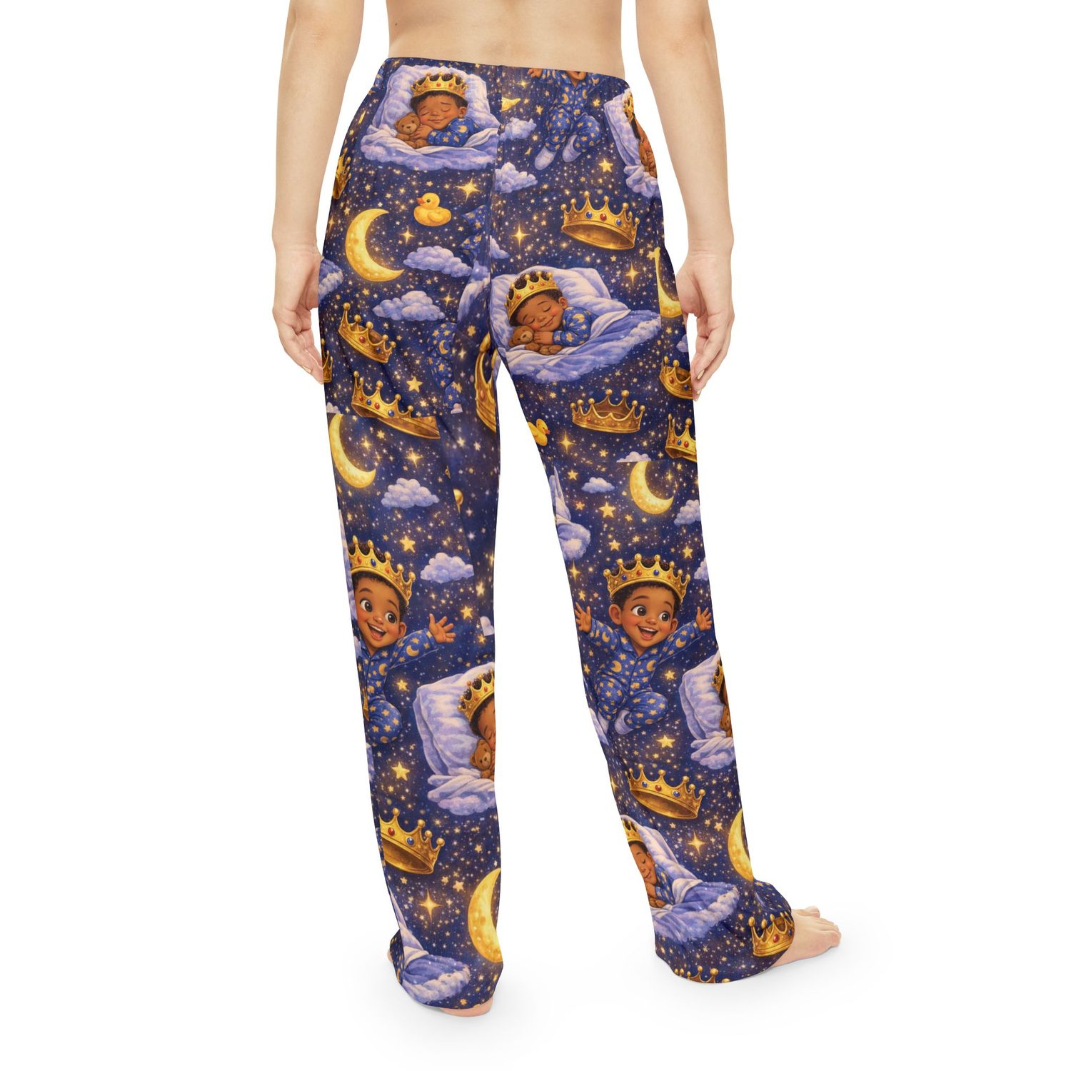 Women’s Pajama Pants — Night Sky Baby Prince AOP Sleepwear
